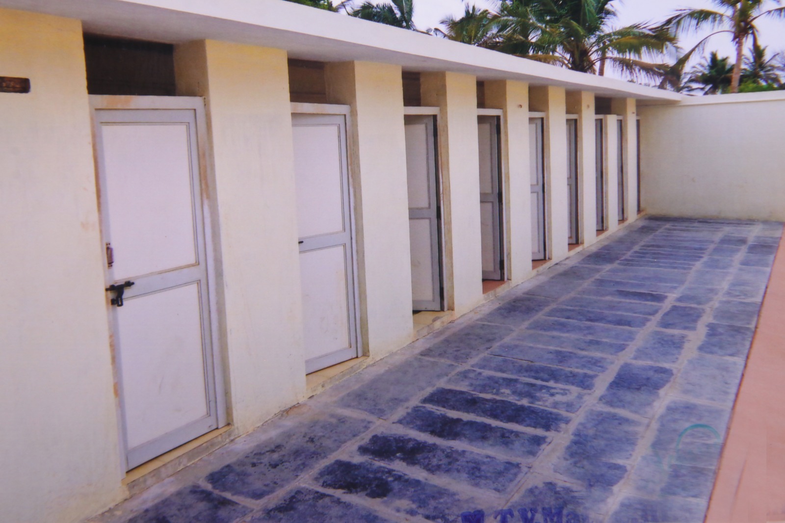 Clean washroom corridor
