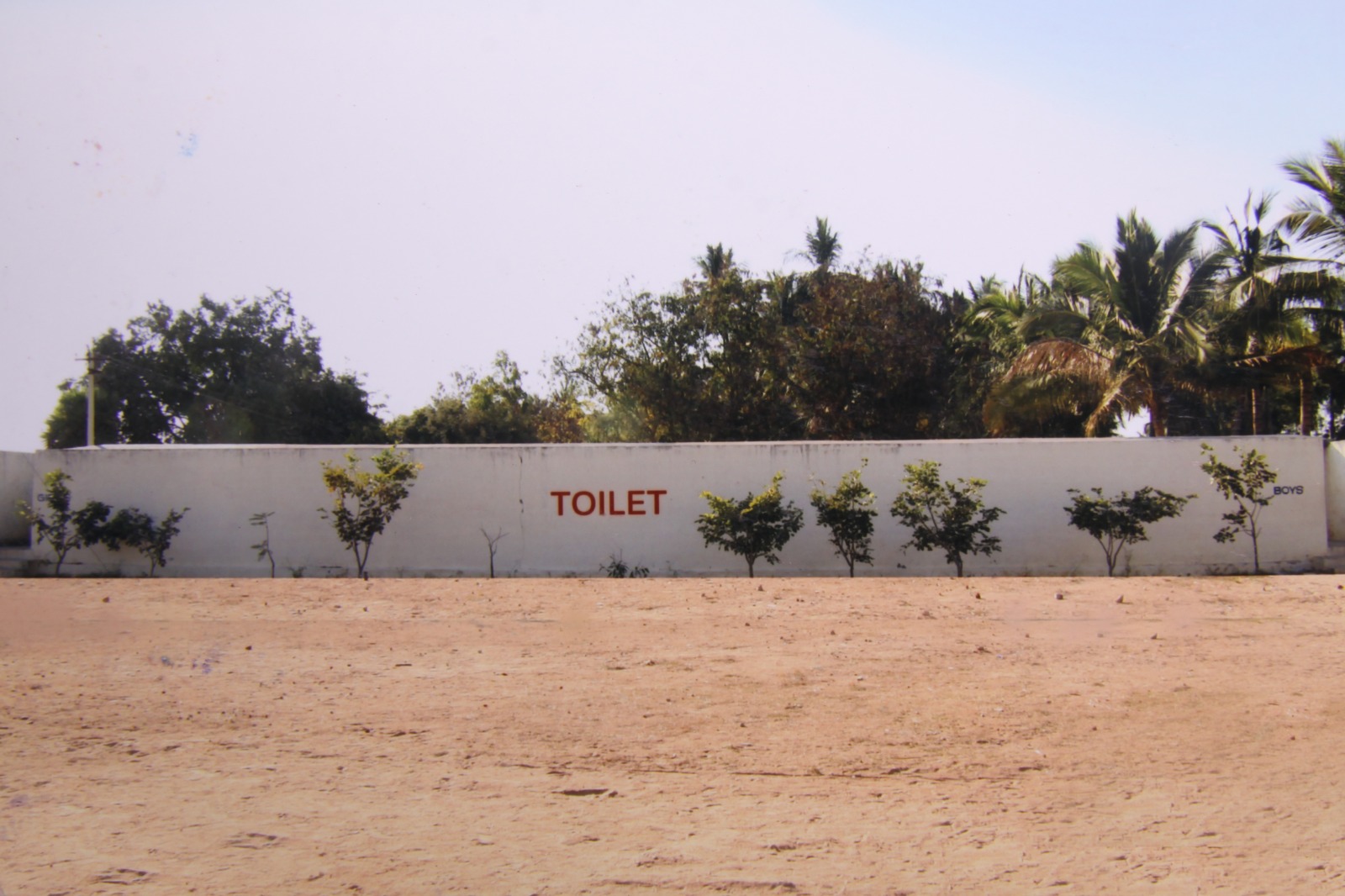 Toilet block exterior